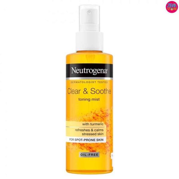 تونر شاداب کننده پوست عصاره زردچوبه soothing clear نوتروژینا 125ml