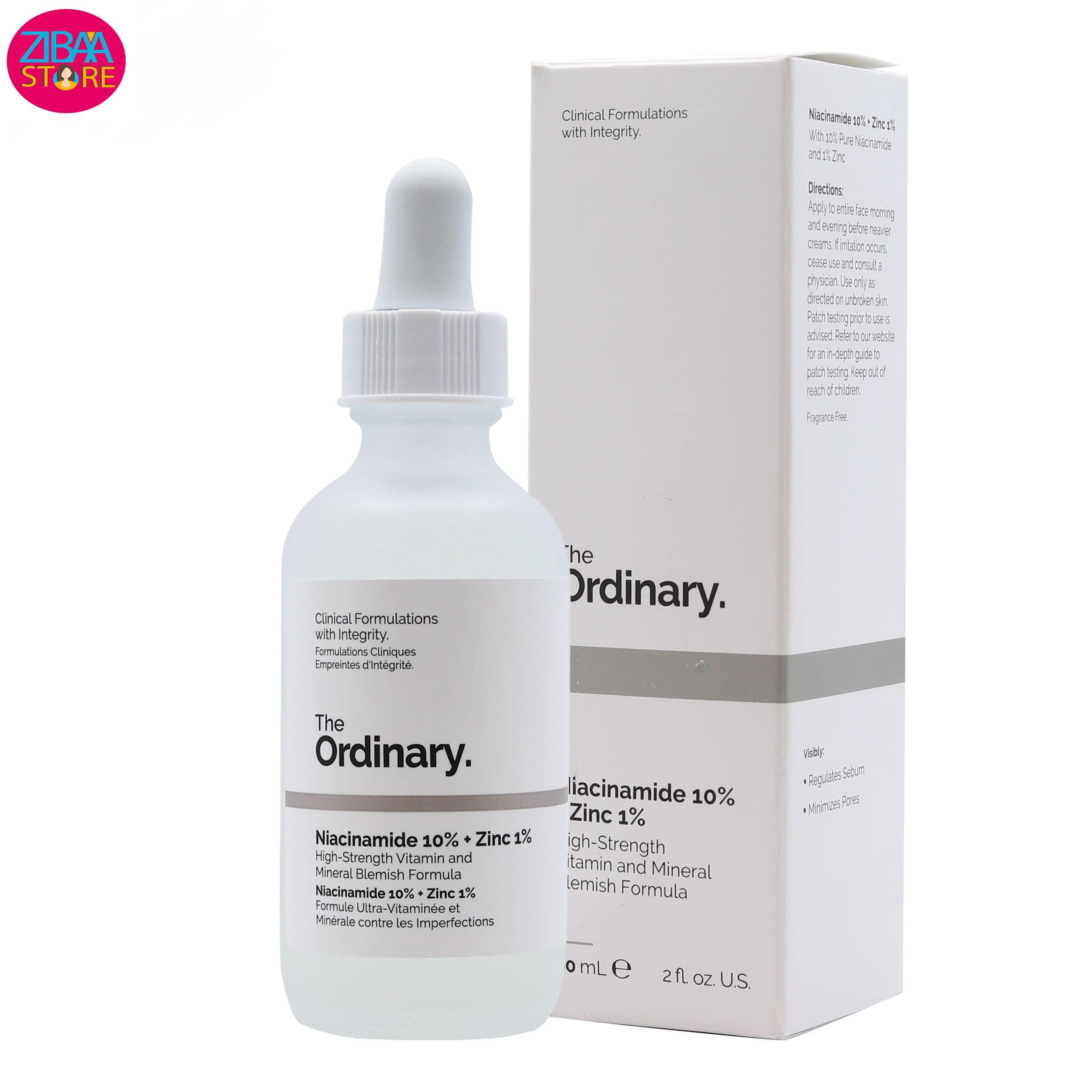 1 سرم نیاسینامید اسید 10 و زینک 1 اوردینری 30ml