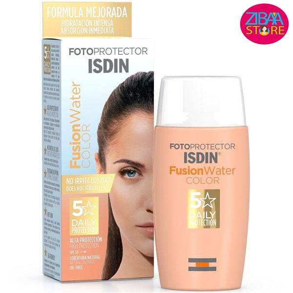 ضد آفتاب رنگی فیوژن واتر ایزدین spf 50