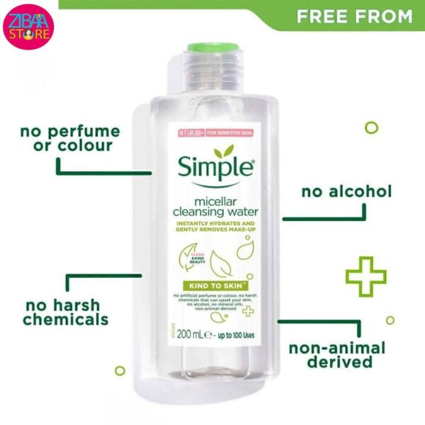 میسلار واتر سیمپل مدل kind to skin