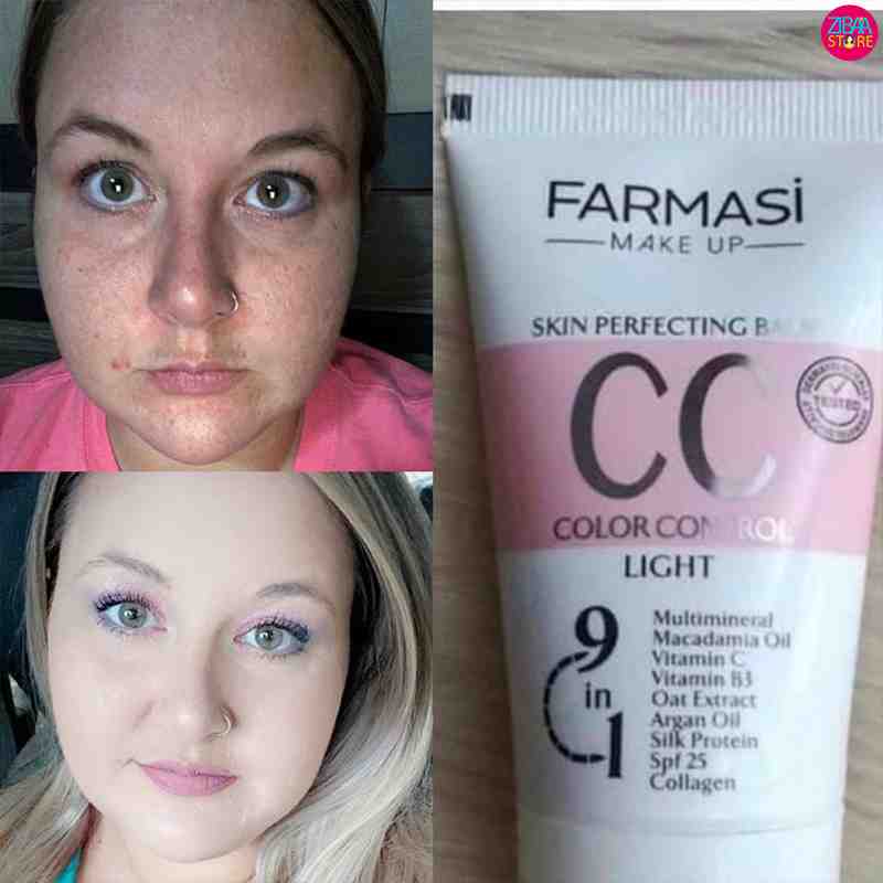 تست cc کرم فارماسی شماره ۱ روی پوست