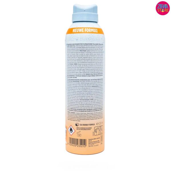 اسپری ضد آفتاب ایزدین SPF 30 مدل transparent با حجم 250 میلی لیتر