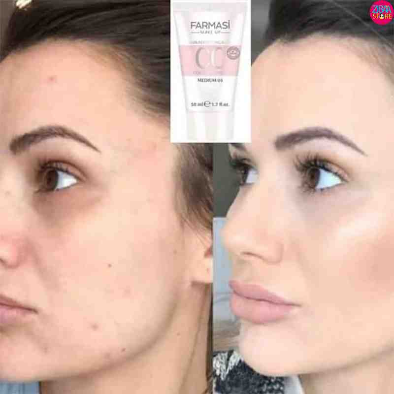 قبل و بعد استفاده از cc کرم فارماسی شماره ۳