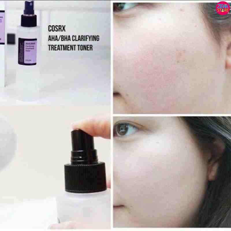 قبل و بعد استفاده از تونر aha bha کوزارکس