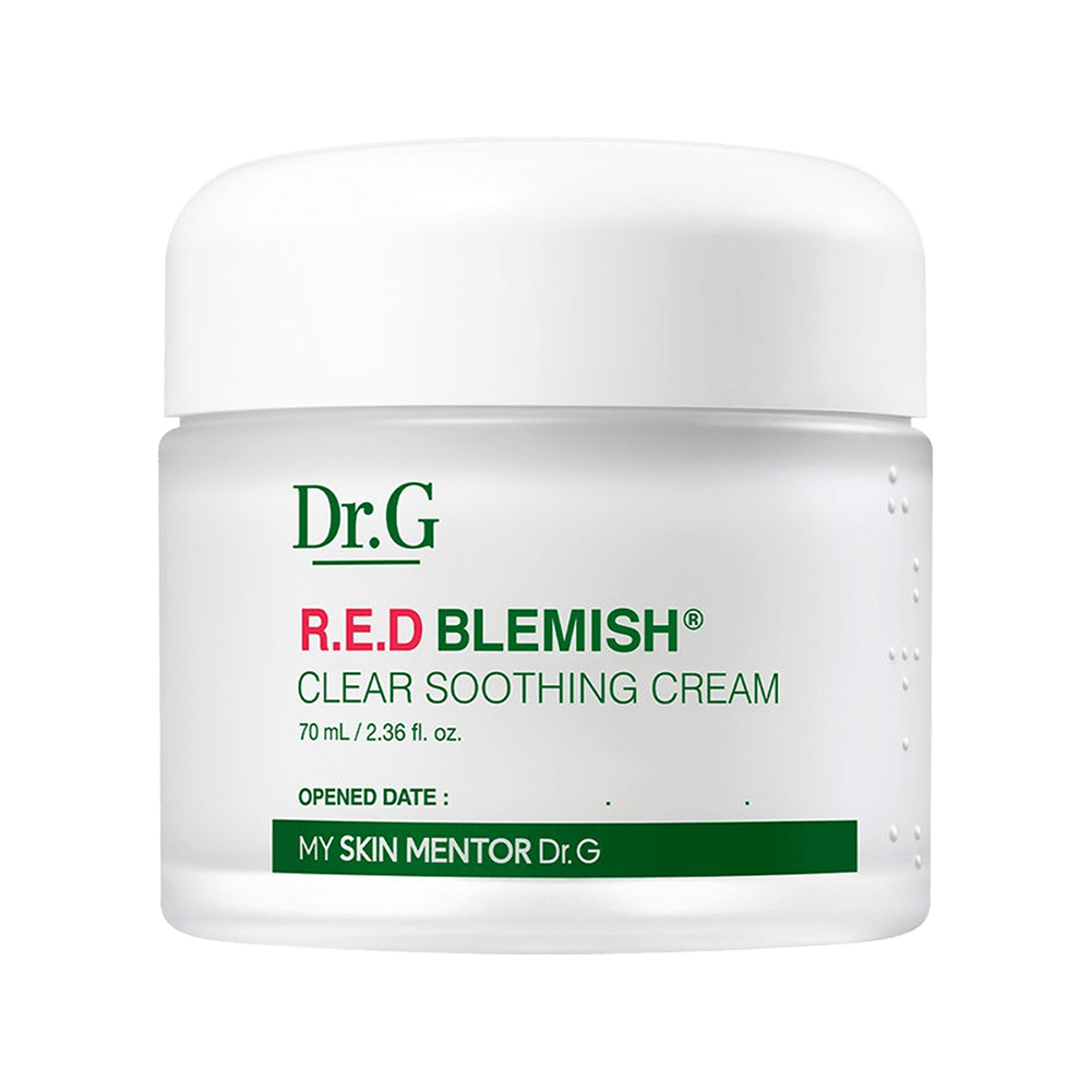 کرم-آبرسان-و-تسکین-دهنده-رد-بلمیش-دکتر-جی-Dr.G-Red-Blemish-Clear-Soothing-Cream کرم تسکین دهنده و ضد قرمزی دکتر جی