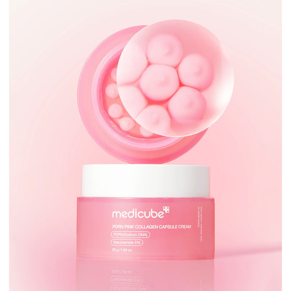 Medicube-PDRN-Pink-Collagen-Capsule-Cream-2 کرم کپسولی کلاژن و PDRN مدی کیوب