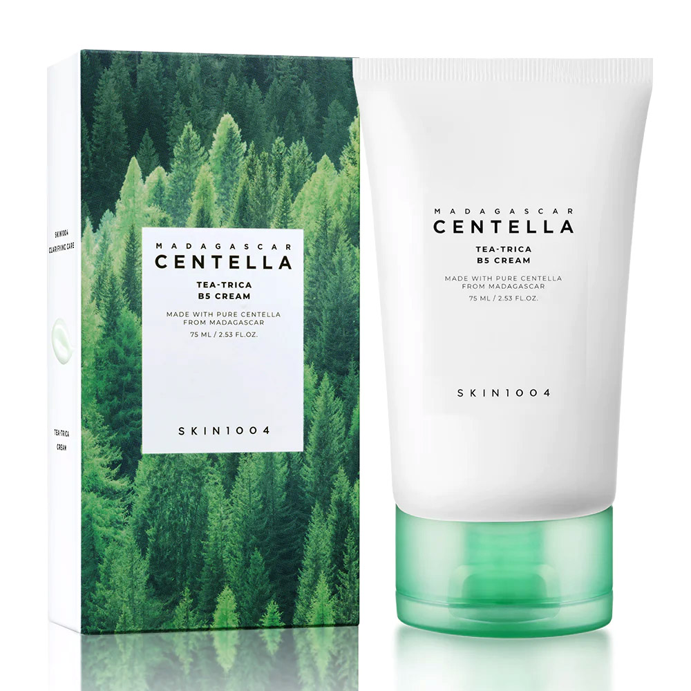 کرم-ضد-جوش-تی-تری-سنتلا-اسکین-1004-SKIN1004-Madagascar-Centella-Tea-Trica-B5-Cream مرطوب کننده ضد جوش تی تری سنتلا اسکین 1004