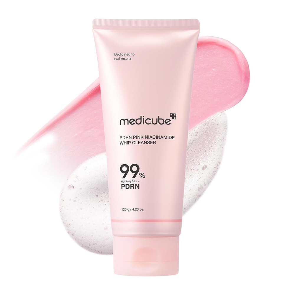 شوینده-PDRN-پینک-نیاسینامید-مدی-کیوب-MEDICUBE-PDRN-Pink-Niacinamide-Whip-Cleanser شوینده pdrn نیاسینامید مدی کیوب